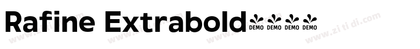 Rafine Extrabold字体转换